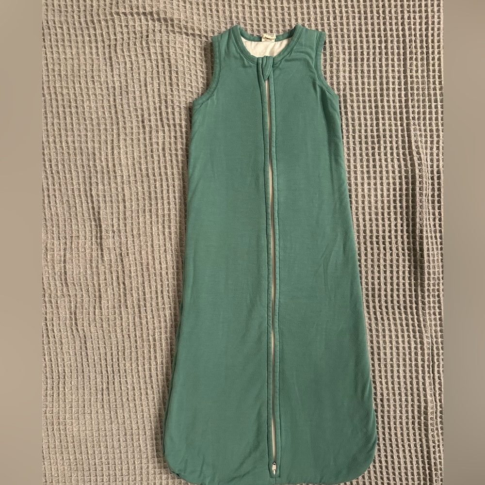 Kids Sleeveless Sleep Sack - Teal Green Zippered Pajama Bag